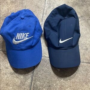 Nike Blue and Navy Caps